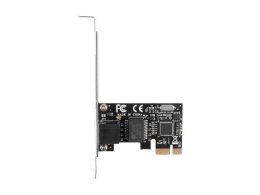 LANBERG KARTA SIECIOWA PCI-E 1X RJ45 1GB RTL8111C ŚLEDŹ LOW PROFILE PCE-1GB-201