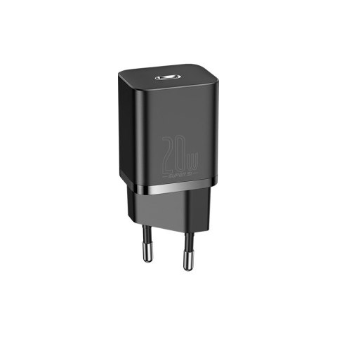 BASEUS ŁADOWARKA SIECIOWA Z KABLEM USB-C DO LIGHTNING 1M 20W TZCCSUP-B01 CZARNY BASEUS ŁADOWARKA SIECIOWA Z KABLEM USB-C DO LIGHTNING 1M 20W TZCCSUP-B01 CZARNY