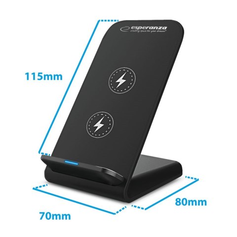 ESPERANZA PODSTAWKA POD TELEFON Z ŁADOWARKĄ BEZPRZEWODOWĄ 15W PHOTON EZC101 ESPERANZA PODSTAWKA POD TELEFON Z ŁADOWARKĄ BEZPRZEWODOWĄ 15W PHOTON EZC101