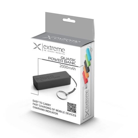 ESPERANZA POWER BANK 2000MAH QUARK CZARNY XMP101K ESPERANZA POWER BANK 2000MAH QUARK CZARNY XMP101K