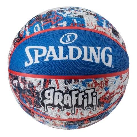 Piłka do koszykówki Spalding Graffiti niebiesko-czerwona rozm. 7 84377Z Piłka do koszykówki Spalding Graffiti niebiesko-czerwona rozm. 7 84377Z