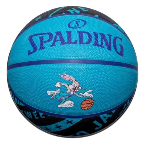 Piłka do koszykówki Spalding Space Jam Tune Squad Bugs niebiesko-czarna rozm. 7 84598Z Piłka do koszykówki Spalding Space Jam Tune Squad Bugs niebiesko-czarna rozm. 7 84598Z