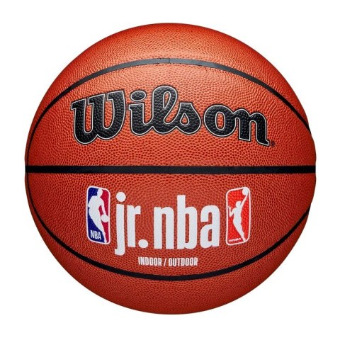 Piłka do koszykówki Wilson JR NBA Logo Indoor Outdoor brązowa rozm. 7 WZ2009801XB7