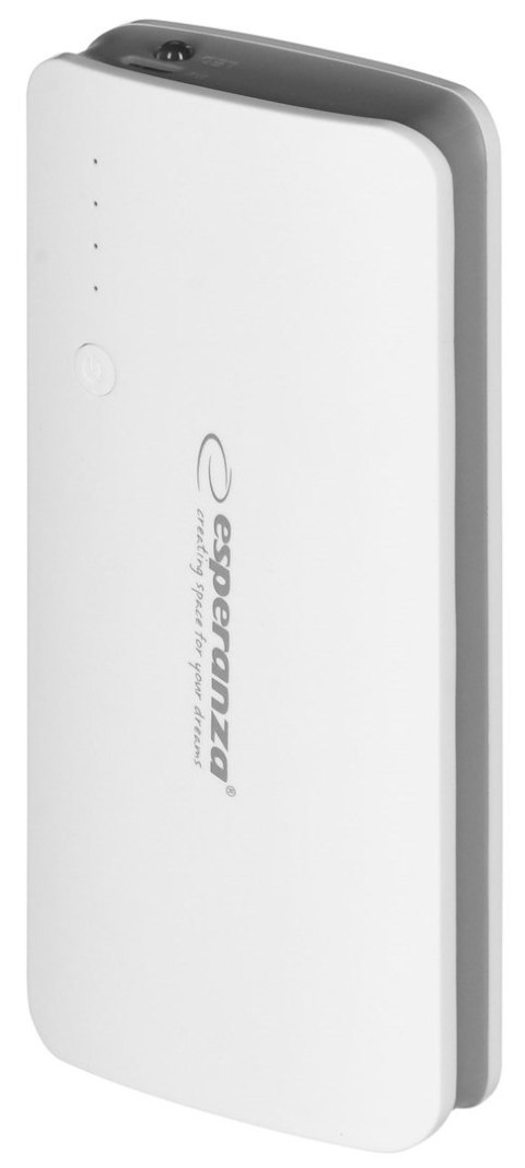 PowerBank Esperanza Radium EMP106WE (8000mAh; microUSB, USB 2.0; kolor biały) PowerBank Esperanza Radium EMP106WE (8000mAh; microUSB, USB 2.0; kolor biały)
