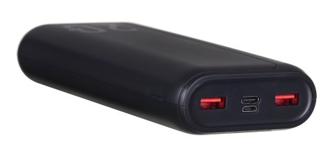 Powerbank Silicon Power QS15 20000mAh QC3.0+PD 2xUSB A, 1x mUSB + 1x USB C, czarny Powerbank Silicon Power QS15 20000mAh QC3.0+PD 2xUSB A, 1x mUSB + 1x USB C, czarny