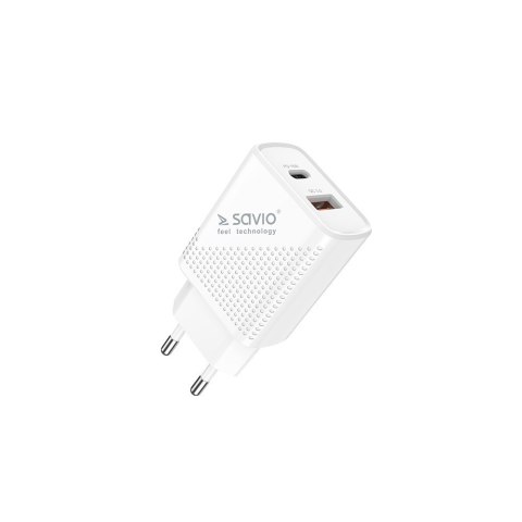 SAVIO ŁADOWARKA SIECIOWA USB QUICK CHARGE POWER DELIVERY 3.0 18W 1M CABLE LA-05 SAVIO ŁADOWARKA SIECIOWA USB QUICK CHARGE POWER DELIVERY 3.0 18W 1M CABLE LA-05