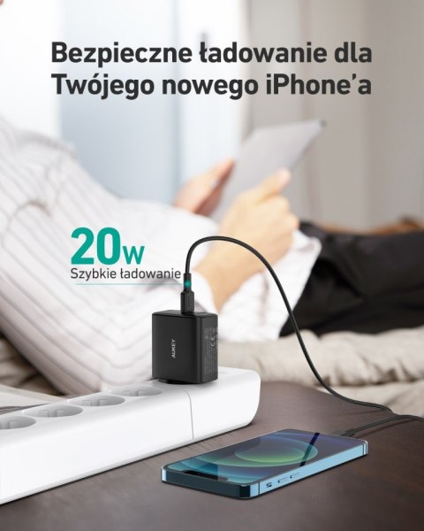 AUEKY PA-F3S ŁADOWARKA SIECIOWA 32W 2XUSB-C PD 3.0 AUEKY PA-F3S ŁADOWARKA SIECIOWA 32W 2XUSB-C PD 3.0