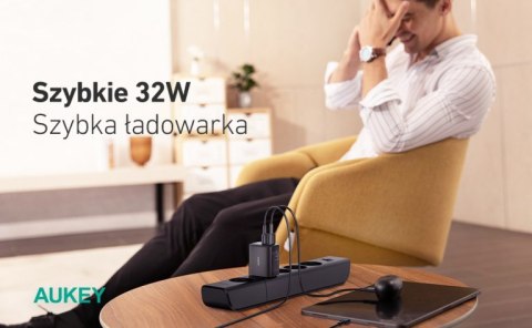 AUEKY PA-F3S ŁADOWARKA SIECIOWA 32W 2XUSB-C PD 3.0 AUEKY PA-F3S ŁADOWARKA SIECIOWA 32W 2XUSB-C PD 3.0