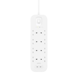 BELKIN LISTWA ZASILAJĄCA 8-PORT + 2XUSB-C,30W 900J