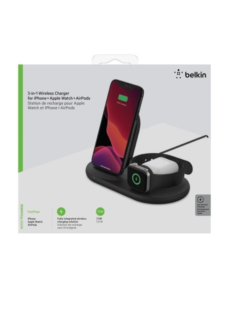 BELKIN WIRELESS CHARGER 3-IN-1 PAD/STAND/APPLE WATCH BELKIN WIRELESS CHARGER 3-IN-1 PAD/STAND/APPLE WATCH