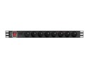 LANBERG LISTWA ZASILAJĄCA RACK PDU PRO 19" (1U, 16A, 7X SHUKO, 2M, CZARNA) PDU-PRO-07F-0200-BK