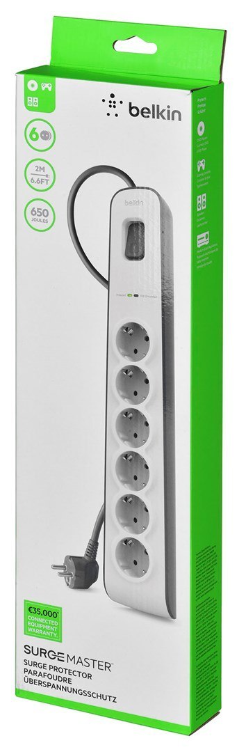 Listwa zasilająca Belkin BSV603VF2M Listwa zasilająca Belkin BSV603VF2M