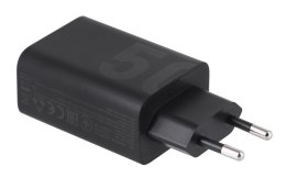 Motorola Charger TurboPower 50W Duo USB-C + USB-A  w/ USB-C cable, Black