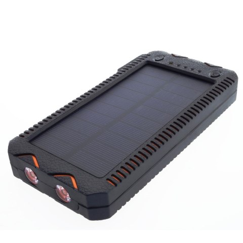 POWERNEED POWER BANK Z PANELEM SOLARNYM 12000MAH LI-POLY, PV 1W, 2X USB 2A, LATARKA LED, ZAPALNICZKA, POMARAŃCZOWY, S12000Y POWERNEED POWER BANK Z PANELEM SOLARNYM 12000MAH LI-POLY, PV 1W, 2X USB 2A, LATARKA LED, ZAPALNICZKA, POMARAŃCZOWY, S12000Y
