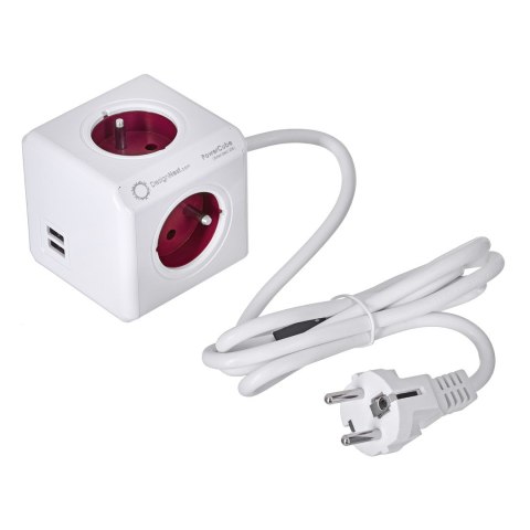 Przedłużacz allocacoc PowerCube Extended USB 2402RD/FREUPC (1,5m; kolor czerwony) Przedłużacz allocacoc PowerCube Extended USB 2402RD/FREUPC (1,5m; kolor czerwony)