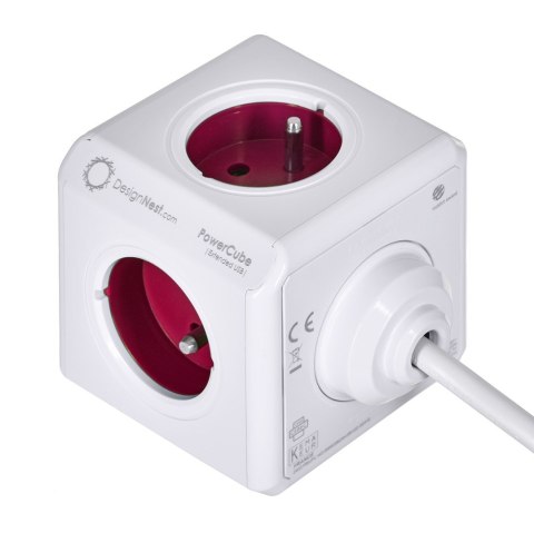 Przedłużacz allocacoc PowerCube Extended USB 2402RD/FREUPC (1,5m; kolor czerwony) Przedłużacz allocacoc PowerCube Extended USB 2402RD/FREUPC (1,5m; kolor czerwony)