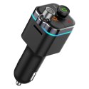 SAVIO TRANSMITER FM SAMOCHODOWY Z FUNKCJĄ BLUETOOTH 5.0 QUICK CHARGE 3.0 ORAZ POWER DELIVERY, WYŚWIETLACZ LED, FUNKCJ BASS BO