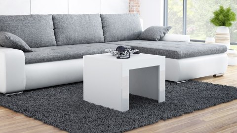 Stolik/ława TESS 60 biały/ biały połysk Stolik/ława TESS 60 biały/ biały połysk