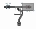 GEMBIRD BIURKOWE REGULOWANE RAMIĘ/UCHWYT NA 2 MONITORY 17-32, VESA 100X100MM, DO 8 KG