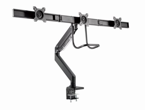 GEMBIRD BIURKOWE REGULOWANE RAMIĘ/UCHWYT NA 3 MONITORY 17-27, VESA 100X100MM, DO 6 KG GEMBIRD BIURKOWE REGULOWANE RAMIĘ/UCHWYT NA 3 MONITORY 17-27, VESA 100X100MM, DO 6 KG