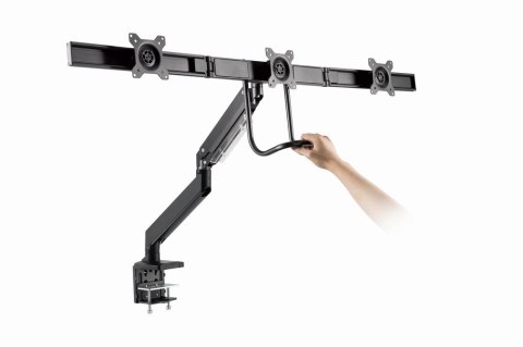 GEMBIRD BIURKOWE REGULOWANE RAMIĘ/UCHWYT NA 3 MONITORY 17-27, VESA 100X100MM, DO 6 KG GEMBIRD BIURKOWE REGULOWANE RAMIĘ/UCHWYT NA 3 MONITORY 17-27, VESA 100X100MM, DO 6 KG