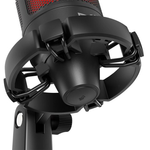 SAVIO MIKROFON GAMINGOWY NA TRÓJNOGU Z PODŚWIETLENIEM SONAR PRO 01, USB, KOSZYK ANTYWSTRZĄSOWY SAVIO MIKROFON GAMINGOWY NA TRÓJNOGU Z PODŚWIETLENIEM SONAR PRO 01, USB, KOSZYK ANTYWSTRZĄSOWY