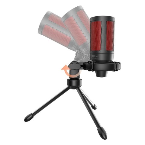 SAVIO MIKROFON GAMINGOWY NA TRÓJNOGU Z PODŚWIETLENIEM SONAR PRO 01, USB, KOSZYK ANTYWSTRZĄSOWY SAVIO MIKROFON GAMINGOWY NA TRÓJNOGU Z PODŚWIETLENIEM SONAR PRO 01, USB, KOSZYK ANTYWSTRZĄSOWY