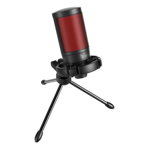 SAVIO MIKROFON GAMINGOWY NA TRÓJNOGU Z PODŚWIETLENIEM SONAR PRO 01, USB, KOSZYK ANTYWSTRZĄSOWY SAVIO MIKROFON GAMINGOWY NA TRÓJNOGU Z PODŚWIETLENIEM SONAR PRO 01, USB, KOSZYK ANTYWSTRZĄSOWY