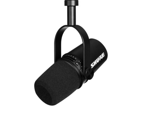 Shure MV7-K-BNDL - Mikrofon lektorski/wokalny ze złączem XLR/USB-C Czarny + statyw biurkowy Shure MV7-K-BNDL - Mikrofon lektorski/wokalny ze złączem XLR/USB-C Czarny + statyw biurkowy