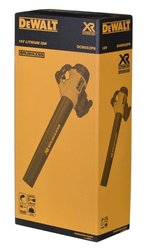 Dmuchawa akumulatorowa z silnikiem bezszczotkowym DeWalt DCM562PB-QW Dmuchawa akumulatorowa z silnikiem bezszczotkowym DeWalt DCM562PB-QW