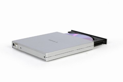 GEMBIRD ZEWNĘTRZNA NAGRYWARKA DVD 8X, CD 24X USB 2.0 SLIM SREBRNA GEMBIRD ZEWNĘTRZNA NAGRYWARKA DVD 8X, CD 24X USB 2.0 SLIM SREBRNA