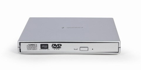 GEMBIRD ZEWNĘTRZNA NAGRYWARKA DVD 8X, CD 24X USB 2.0 SLIM SREBRNA GEMBIRD ZEWNĘTRZNA NAGRYWARKA DVD 8X, CD 24X USB 2.0 SLIM SREBRNA