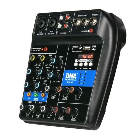DNA MIX 4U - Mikser audio USB MP3 Bluetooth analogow DNA MIX 4U - Mikser audio USB MP3 Bluetooth analogow