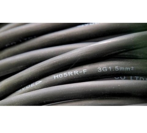 Przedłużacz bębnowy ECOline 25m; 3x1.5mm2; 4 gniazda; HO5RR-F Przedłużacz bębnowy ECOline 25m; 3x1.5mm2; 4 gniazda; HO5RR-F