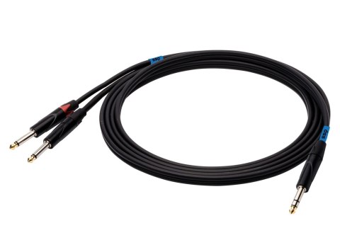 SSQ JSJM2 - kabel Jack stereo - 2x Jack Mono 2 metrowy SSQ JSJM2 - kabel Jack stereo - 2x Jack Mono 2 metrowy