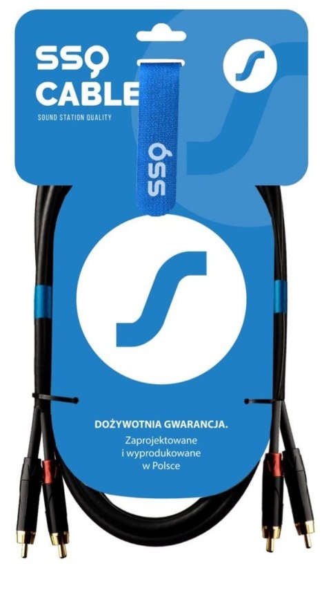 SSQ RCARCA2 - kabel 2xRCA- 2xRCA 2 metrowy SSQ RCARCA2 - kabel 2xRCA- 2xRCA 2 metrowy