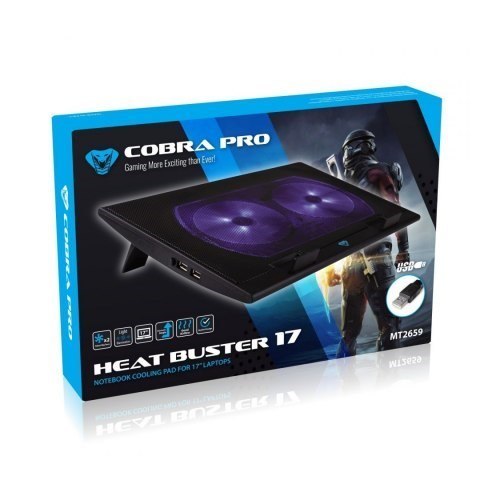 MEDIA-TECH HEAT BUSTER 17, PODKŁADKA CHŁODZĄCA DLA LAPTOPÓW 15,6"-17" MT2659 MEDIA-TECH HEAT BUSTER 17, PODKŁADKA CHŁODZĄCA DLA LAPTOPÓW 15,6"-17" MT2659
