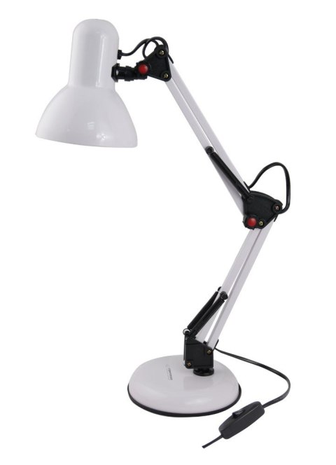 ESPERANZA LAMPKA BIURKOWA E27 AVIOR BIAŁA ELD112W ESPERANZA LAMPKA BIURKOWA E27 AVIOR BIAŁA ELD112W