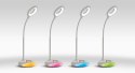 Nowoczesna lampka na biurko wielokolorowa RGB LED Activejet ORION RGB szara z funkcją oświetlenia nocnego