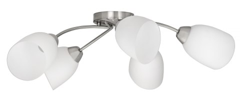 Żyrandol klasyczna lampa sufitowa wisząca Activejet BENITA Nikiel 5xE27 do salonu