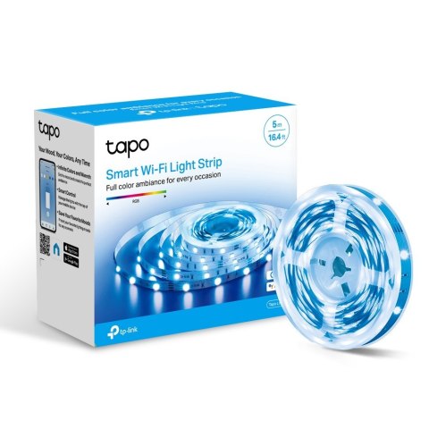 TP-Link Tapo L900-5 TAŚMA LED Smart Wi-Fi (2100 mcd, zmienne kolory, kontrola jasności, RGB, 5m) TP-Link Tapo L900-5 TAŚMA LED Smart Wi-Fi (2100 mcd, zmienne kolory, kontrola jasności, RGB, 5m)