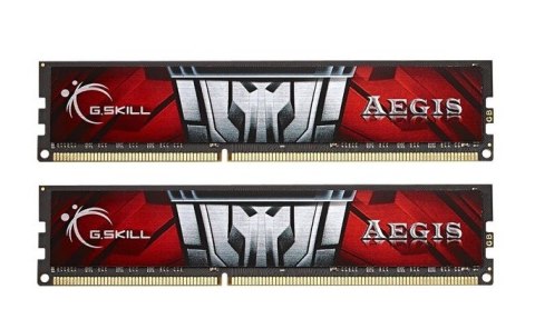 Zestaw pamięci G.SKILL Aegis F3-1600C11D-8GIS (DDR3 UDIMM; 2 x 4 GB; 1600 MHz; CL11) Zestaw pamięci G.SKILL Aegis F3-1600C11D-8GIS (DDR3 UDIMM; 2 x 4 GB; 1600 MHz; CL11)