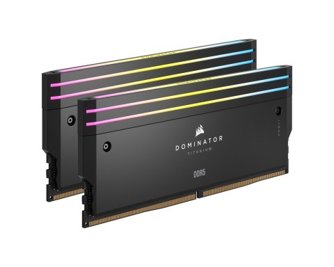 Pamięć DDR5 Corsair DOMINATOR TITANIUM RGB 96GB (2x48 GB) 6600 MT/s CL32 Intel XMP Pamięć DDR5 Corsair DOMINATOR TITANIUM RGB 96GB (2x48 GB) 6600 MT/s CL32 Intel XMP