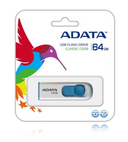 ADATA FLASHDRIVE C008 64GB USB 2.0 WHITE&BLUE