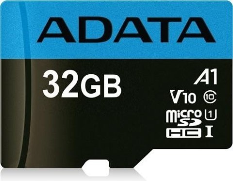 Karta pamięci z adapterem ADATA Premier AUSDH32GUICL10A1-RA1 (32GB; Class 10, V10; + adapter) Karta pamięci z adapterem ADATA Premier AUSDH32GUICL10A1-RA1 (32GB; Class 10, V10; + adapter)