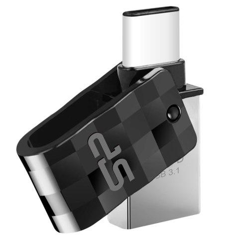 Pendrive Silicon Power Mobile C31 32GB USB 3.2 Typ-A, Typ-C Czarny Pendrive Silicon Power Mobile C31 32GB USB 3.2 Typ-A, Typ-C Czarny