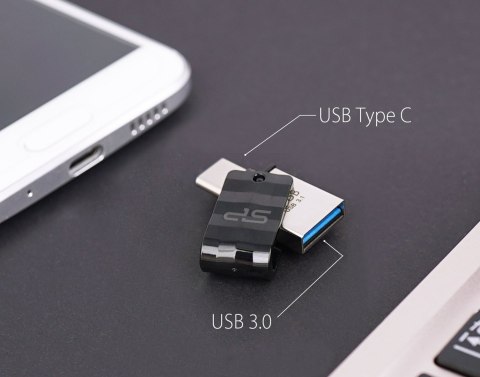Pendrive Silicon Power Mobile C31 32GB USB 3.2 Typ-A, Typ-C Czarny Pendrive Silicon Power Mobile C31 32GB USB 3.2 Typ-A, Typ-C Czarny