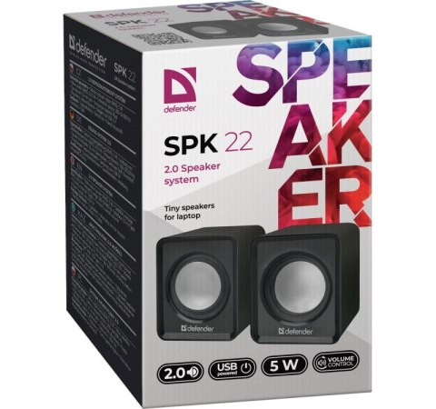 DEFENDER GŁOŚNIKI SPK-22 5W 2.0 USB 65503 DEFENDER GŁOŚNIKI SPK-22 5W 2.0 USB 65503