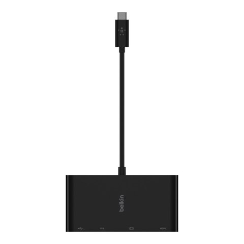 BELKIN HUB USB-C MULTIMEDIA?ADAPTER, CZARNY BELKIN HUB USB-C MULTIMEDIA?ADAPTER, CZARNY