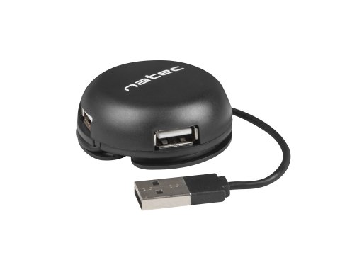 Hub NATEC Bumblebee NHU-1330 (4x USB 2.0; kolor czarny) Hub NATEC Bumblebee NHU-1330 (4x USB 2.0; kolor czarny)